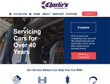 Tablet Screenshot of charliestirestore.com